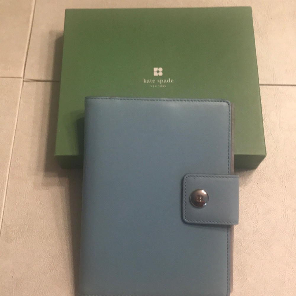 Blue Kate Spade brag book/wallet/photo holder